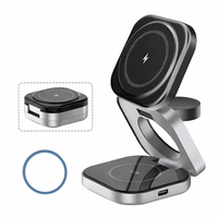 Chargeur Sans Fil Pliable VIKEFON 3-en-1 – iPhone, Watch & AirPods