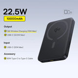 Powerbank Magnétique Baseus Qi2 – 10 000 mAh – Jusqu’à 45W