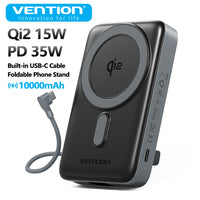 Powerbank Magnétique Qi2 15W – 10 000 mAh – 35W