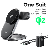Station de Recharge Sans Fil Qi2 3-en-1 Pliable – JR-W17