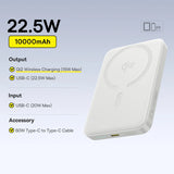 Powerbank Magnétique Baseus Qi2 – 10 000 mAh – Jusqu’à 45W