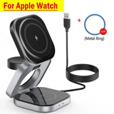 Chargeur Sans Fil Pliable 3-en-1 – iPhone, Watch & AirPods